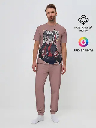 Мужская пижама с брюками / Helltaker.