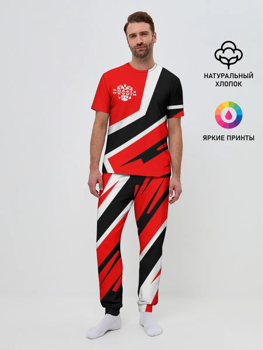 Мужская пижама с брюками / Russia