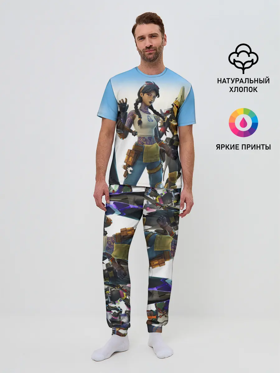 Мужская пижама с брюками / ФОРТНАЙТ 3 СЕЗОН