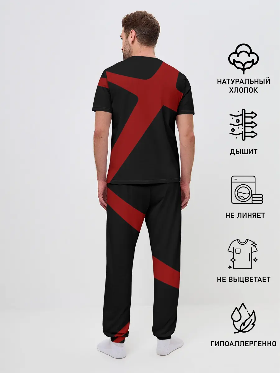 Мужская пижама с брюками / Химура Кэнсин Самурай Х