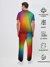Мужская пижама с брюками / Радужный градиент