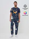 Мужская пижама с брюками / Звери природа индейцы этно
