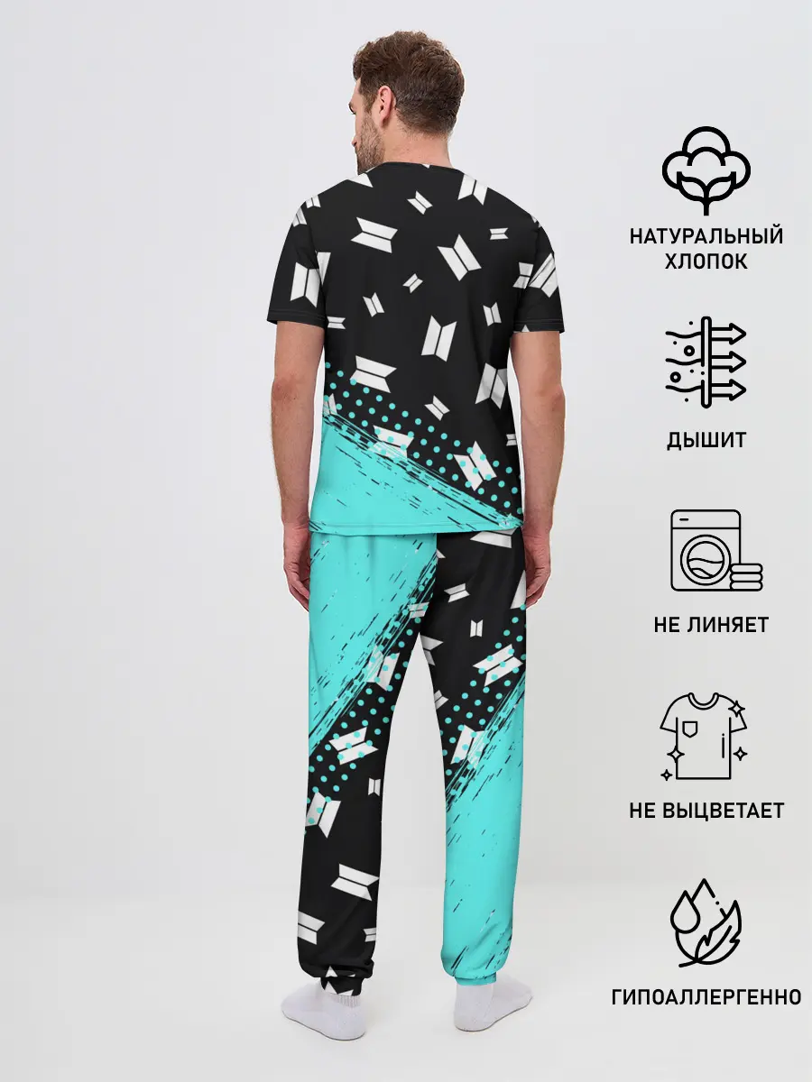 Мужская пижама с брюками / BTS / БТС