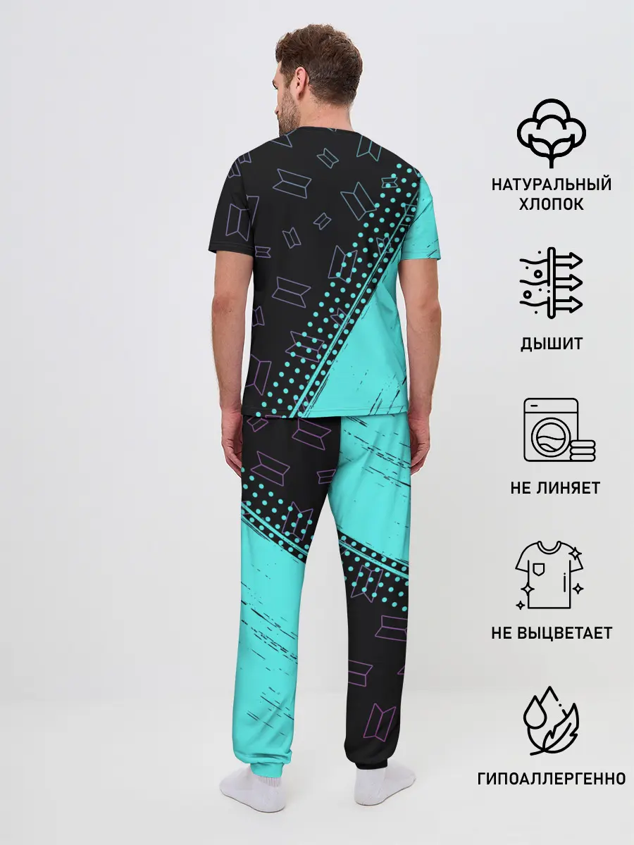 Мужская пижама с брюками / BTS / БТС