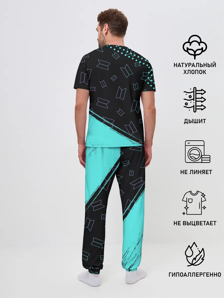 Мужская пижама с брюками / BTS / БТС