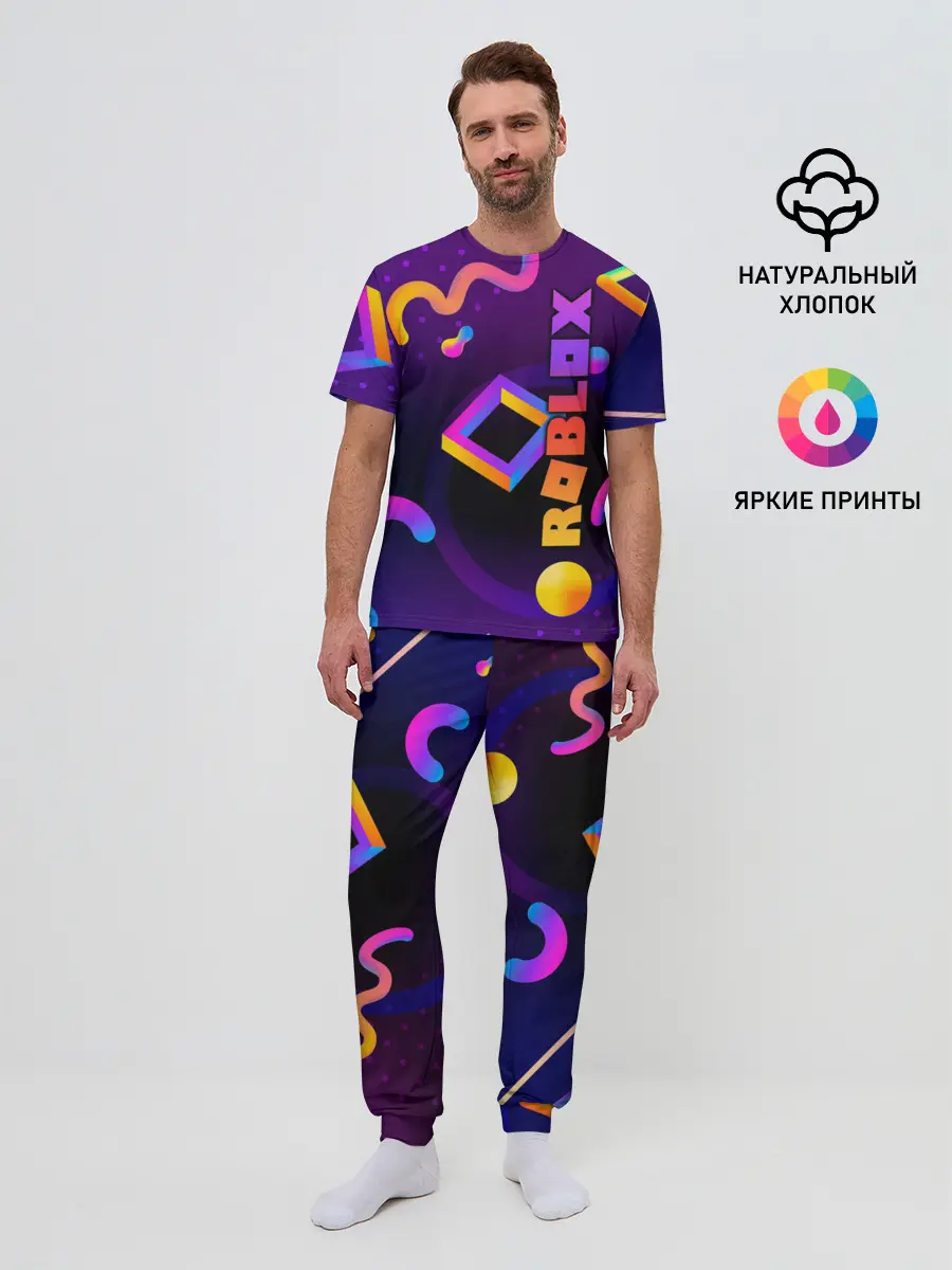 Мужская пижама с брюками / Roblox