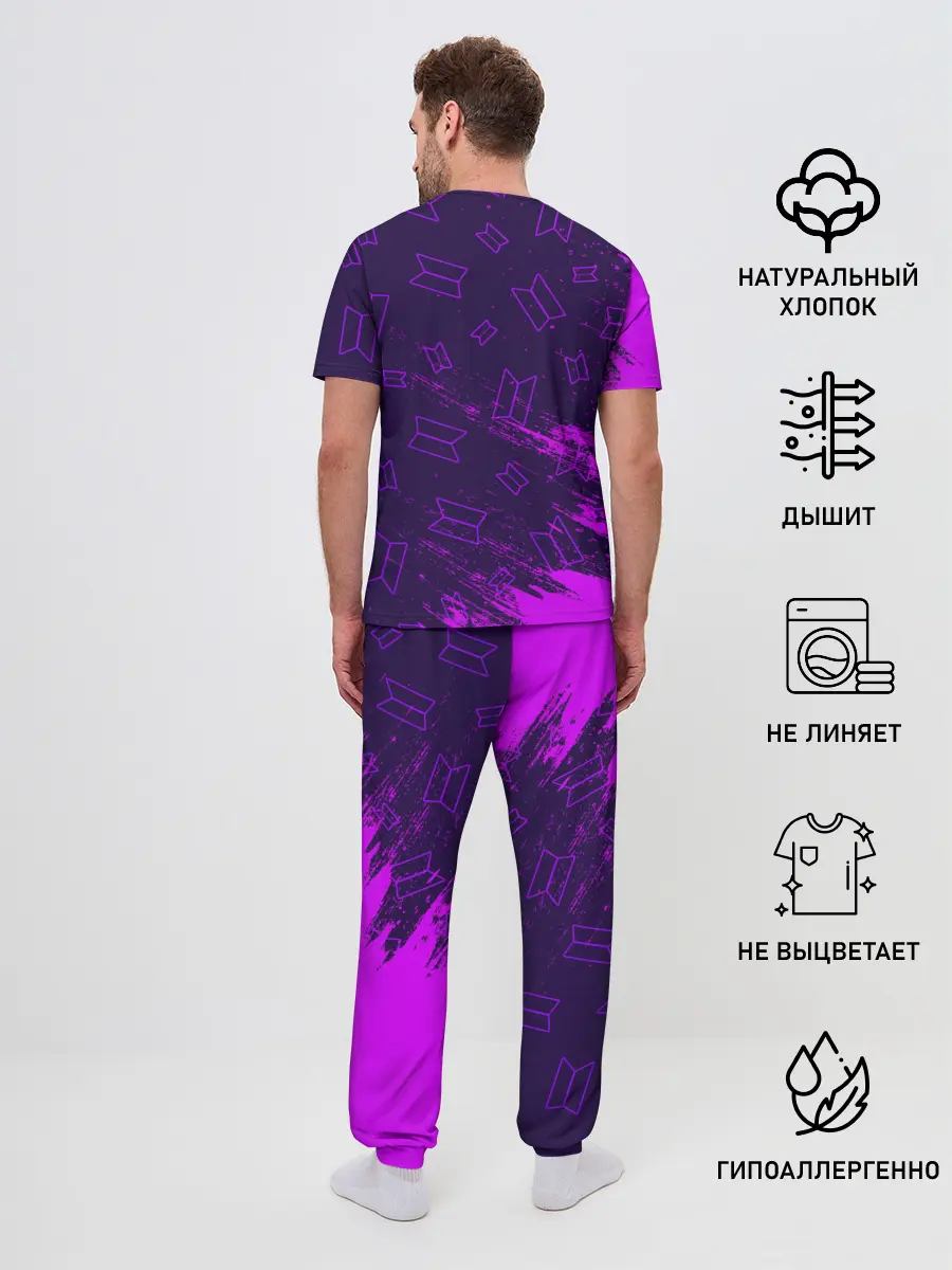 Мужская пижама с брюками / BTS / БТС