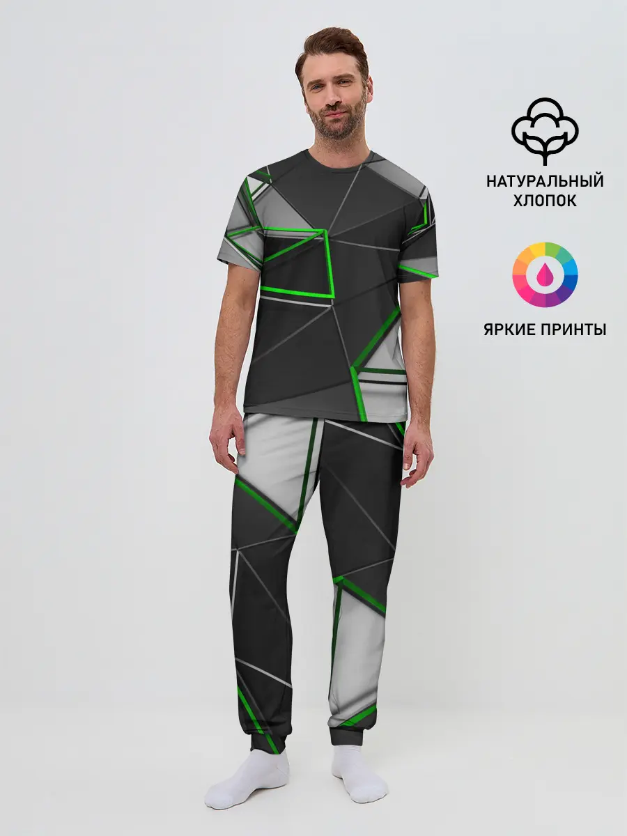 Мужская пижама с брюками / 3D полигон