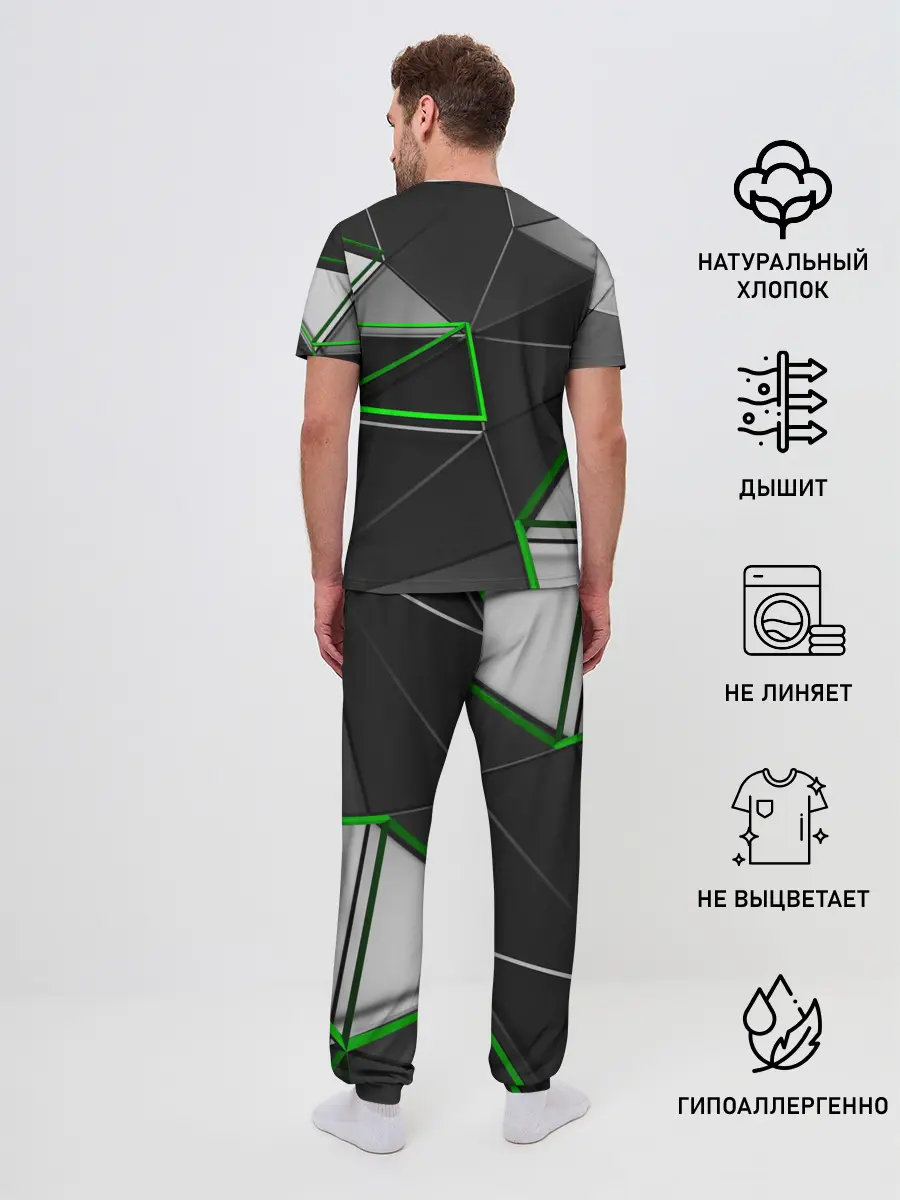 Мужская пижама с брюками / 3D полигон