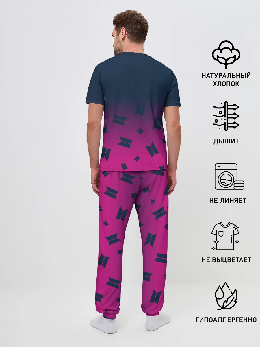 Мужская пижама с брюками / BTS / БТС