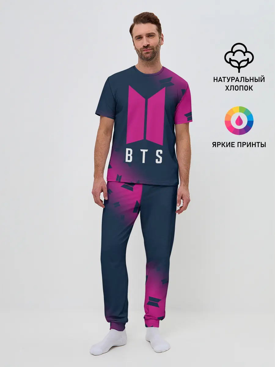 Мужская пижама с брюками / BTS / БТС