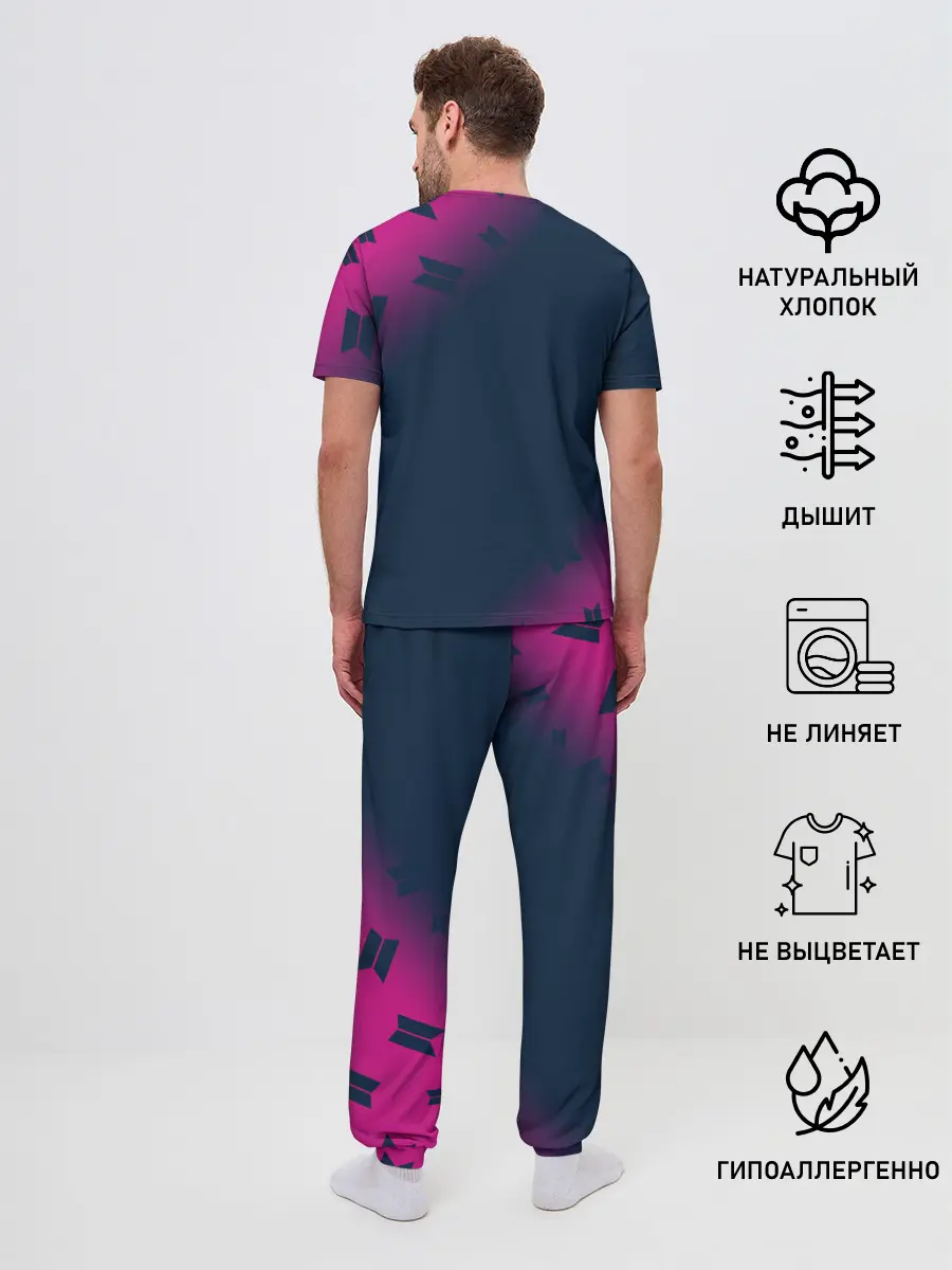 Мужская пижама с брюками / BTS / БТС