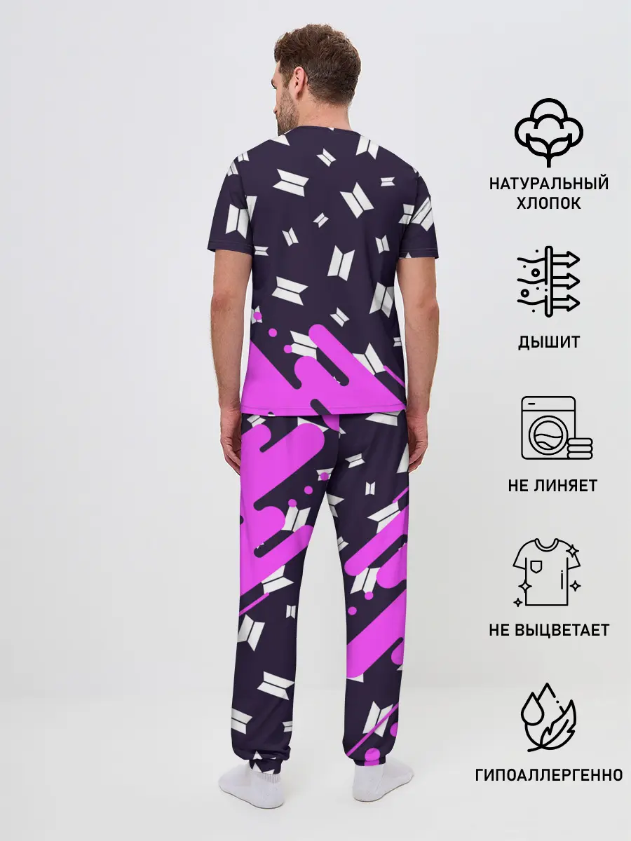 Мужская пижама с брюками / BTS / БТС