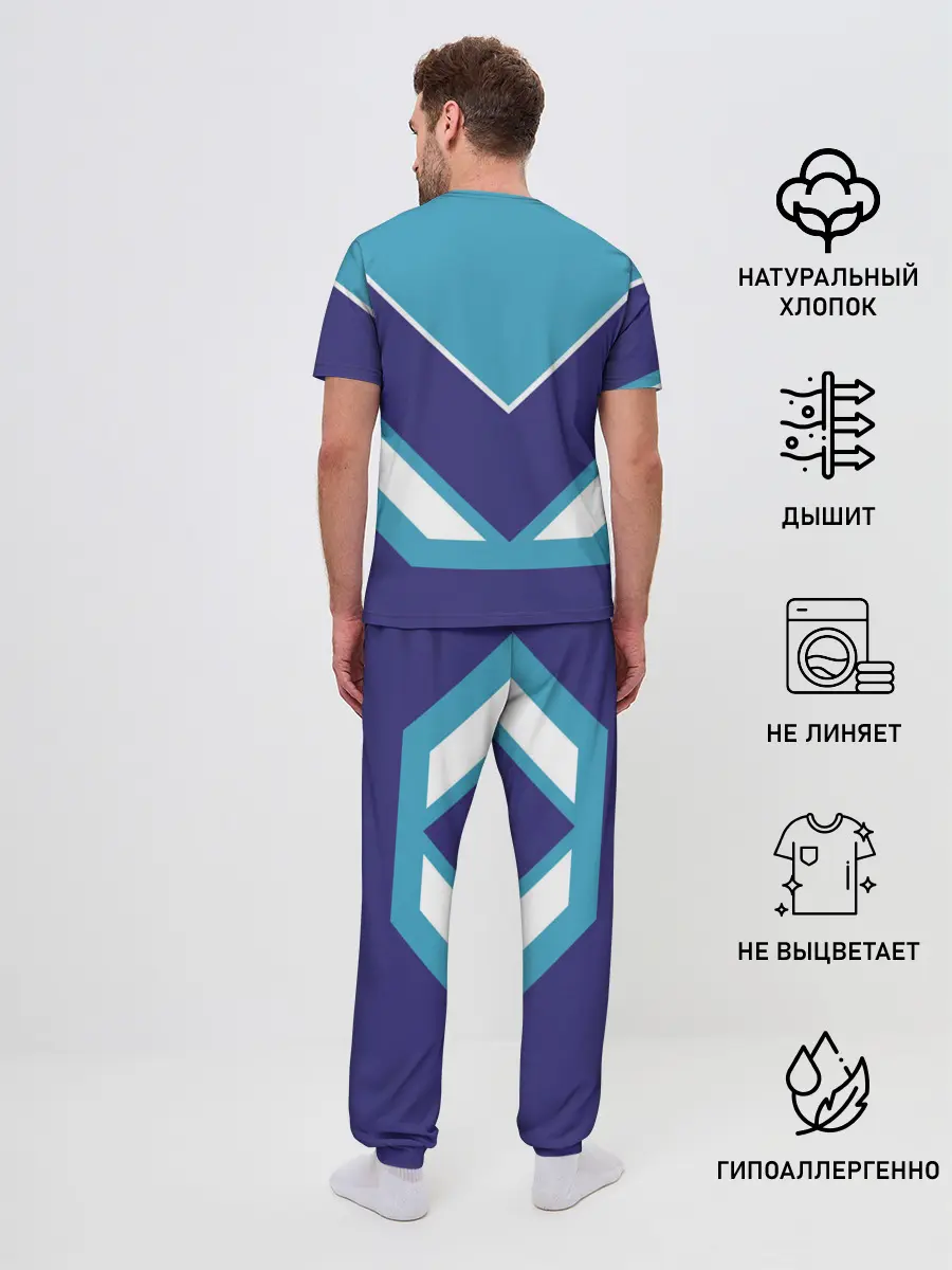 Мужская пижама с брюками / Игорь - банка сгущенки