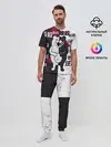 Мужская пижама с брюками / monokuma с пупком и иероглифами