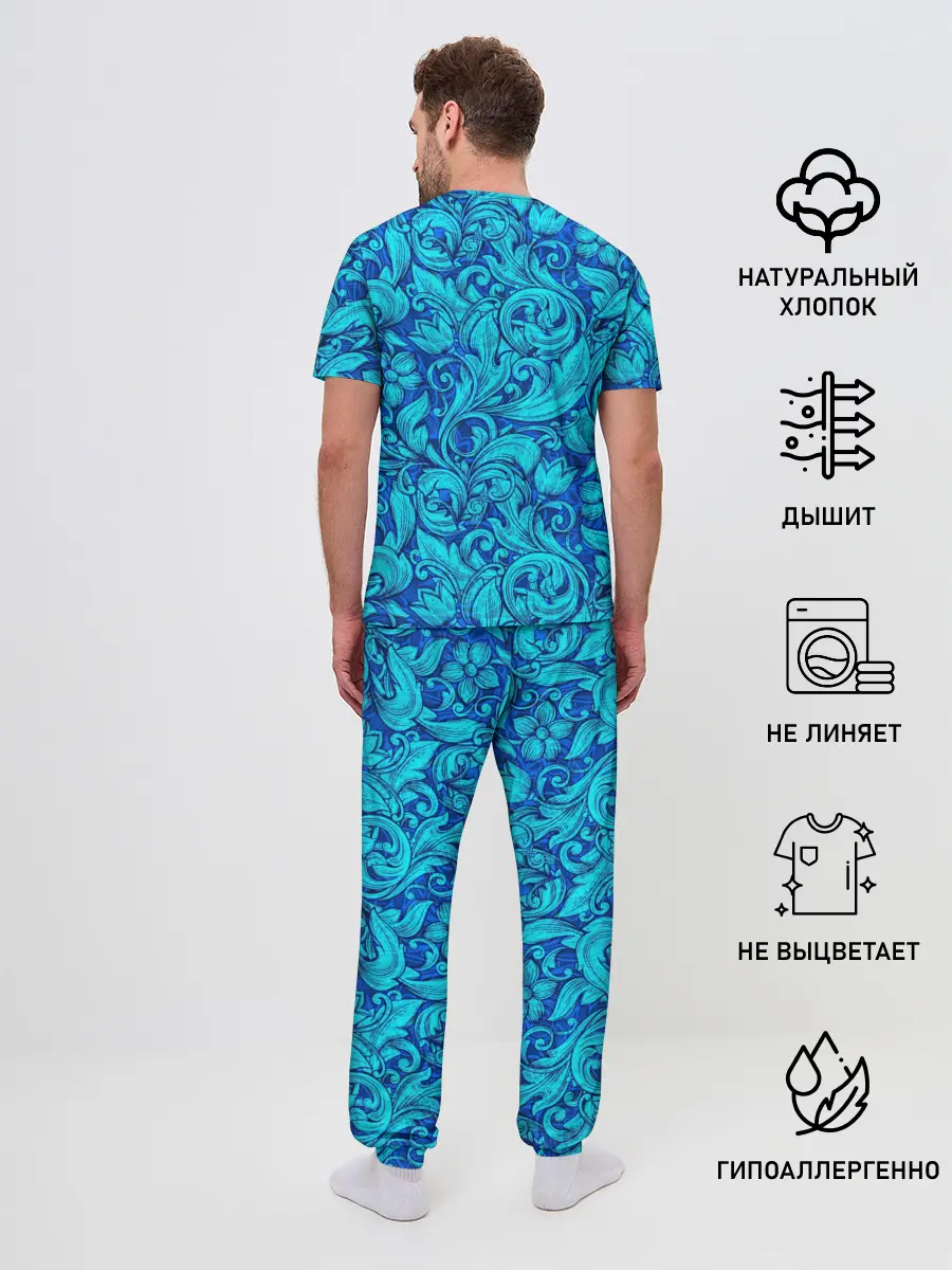 Мужская пижама с брюками / Флора | Flora
