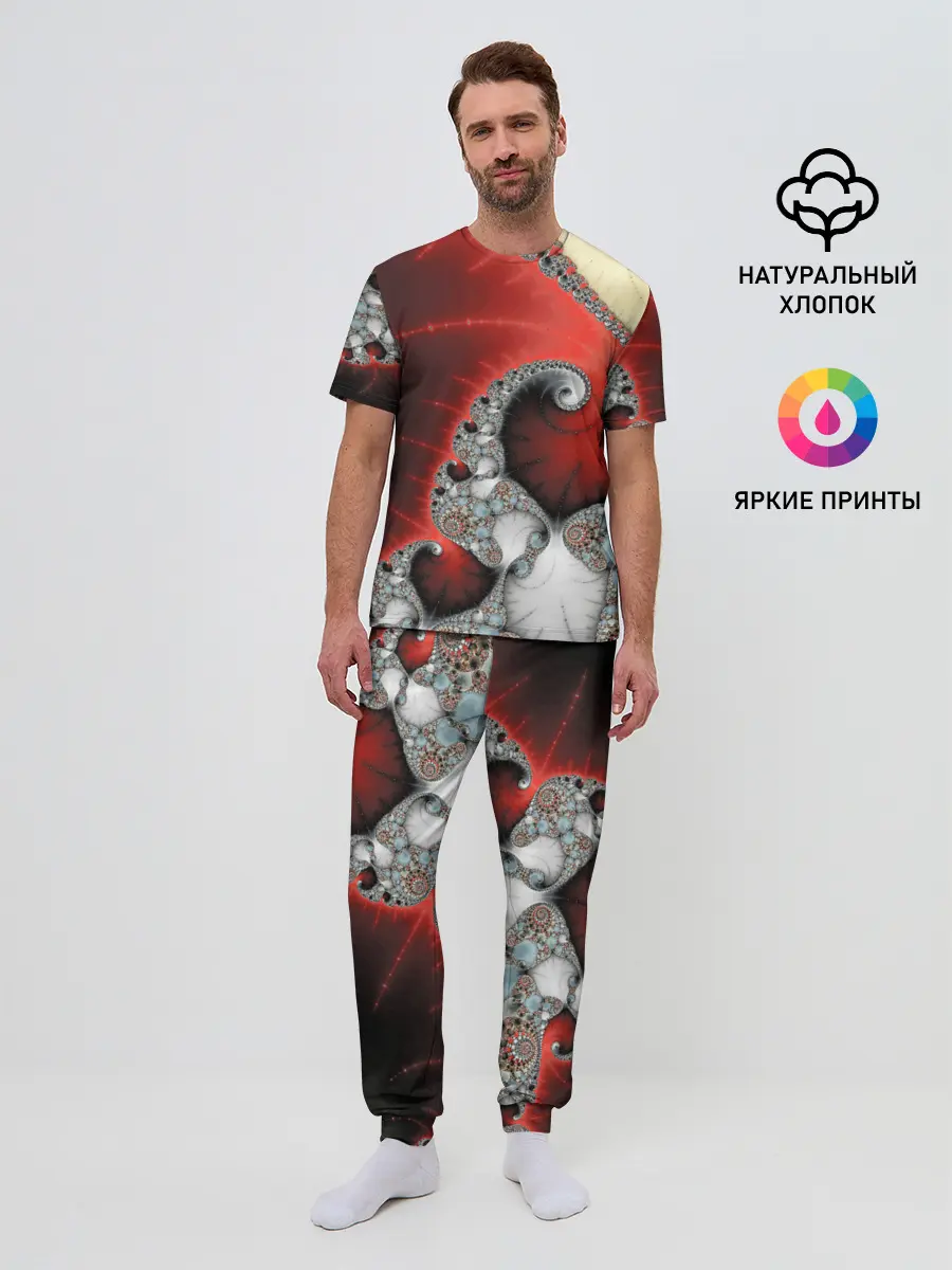 Мужская пижама с брюками / ABSTRACT&FRACTAL