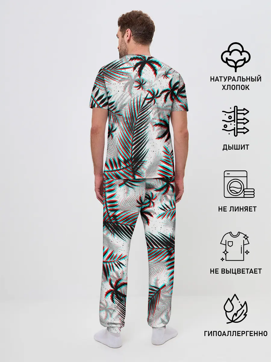 Мужская пижама с брюками / ПАЛЬМЫ | TROPICAL GLITCH