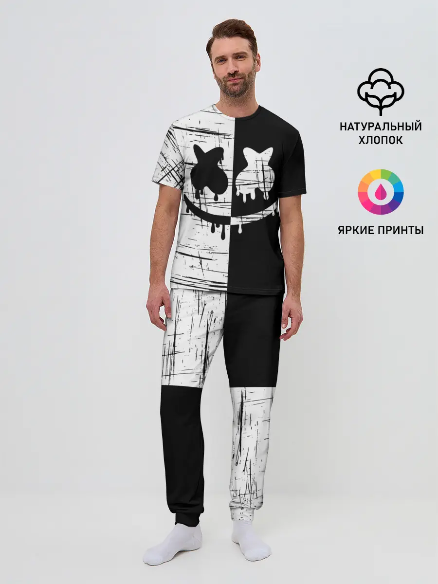 Мужская пижама с брюками / FORTNITE MARSHMELLO.
