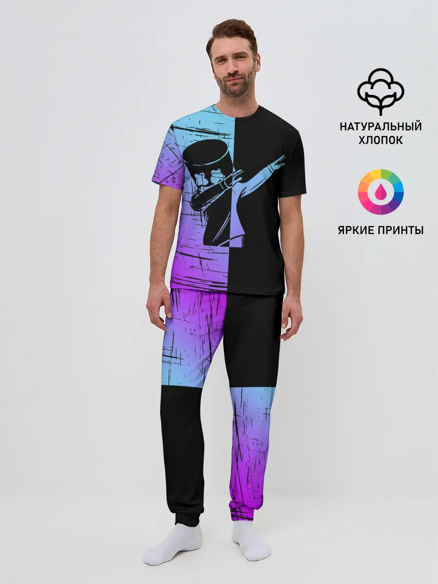 Мужская пижама с брюками / FORTNITE MARSHMELLO.