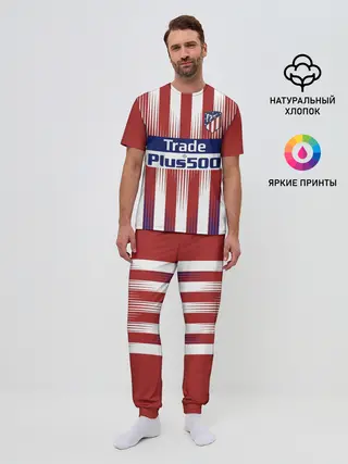 Мужская пижама с брюками / Форма Атлетико Мадрид
