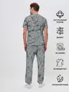 Мужская пижама с брюками / Каменные лица 3D МЕМ 2020