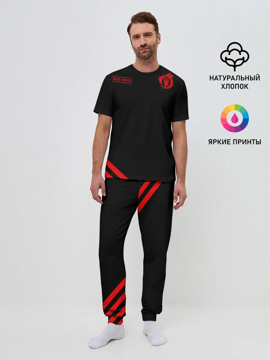 Мужская пижама с брюками / Манчестер Юнайтед Red Devil
