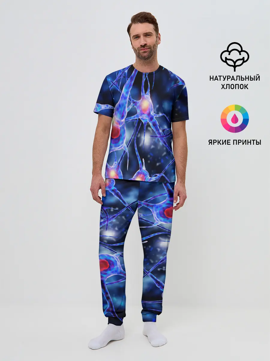 Мужская пижама с брюками / НЕРВЫ