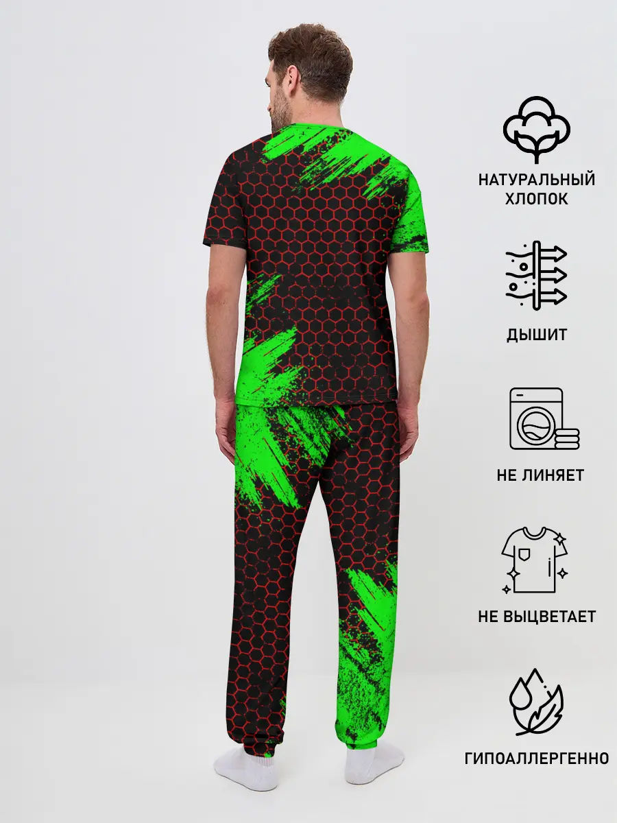 Мужская пижама с брюками / MINECRAFT CREEPER