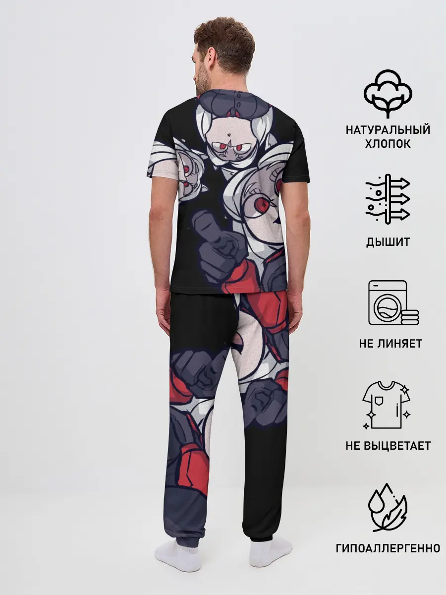 Мужская пижама с брюками / Мультяшные герои Helltaker