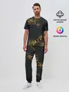 Мужская пижама с брюками / black gold