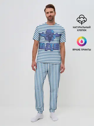 Мужская пижама с брюками / ВДВ