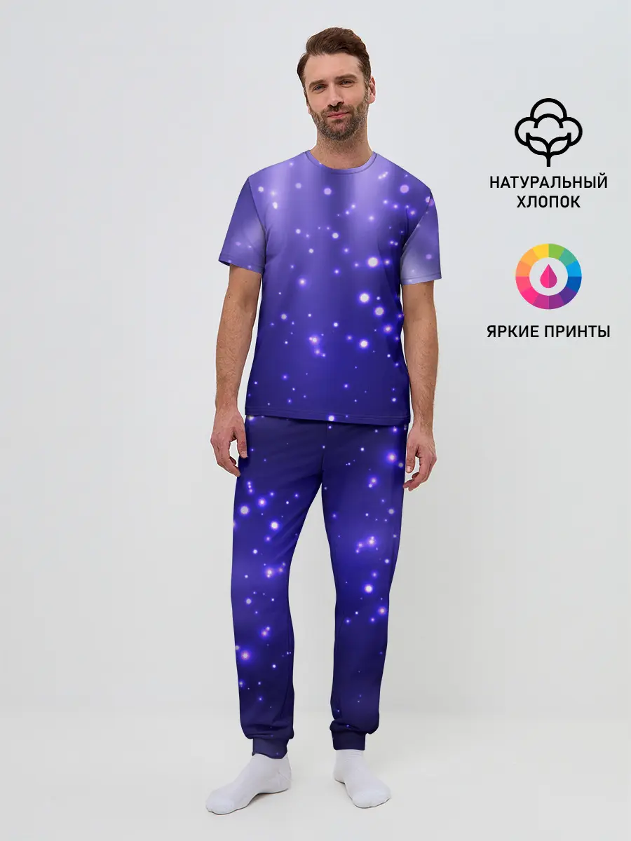 Мужская пижама с брюками / Мерцающие Светлячки