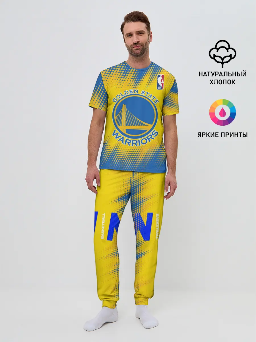 Мужская пижама с брюками / Golden State Warriors
