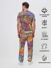 Мужская пижама с брюками / НЕОНОВЫЕ ЛИНИИ / АБСТРАКЦИЯ