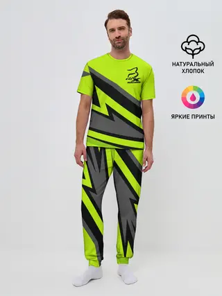 Мужская пижама с брюками / Форма для мотокросса FOX