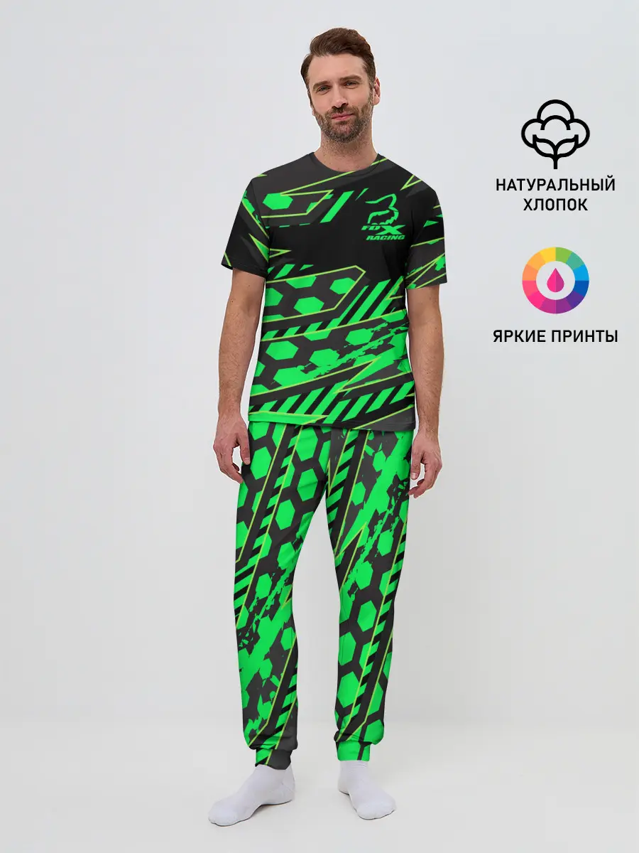 Мужская пижама с брюками / Форма для мотокросса FOX