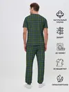 Мужская пижама с брюками / Шотландка