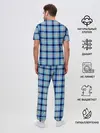 Мужская пижама с брюками / The Gentlemen Blue