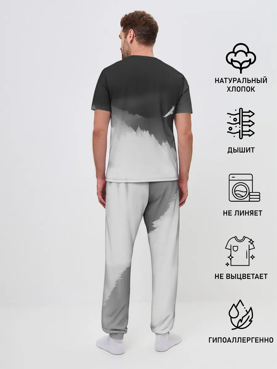 Мужская пижама с брюками / ОРЁЛ НАД ЛЕСОМ