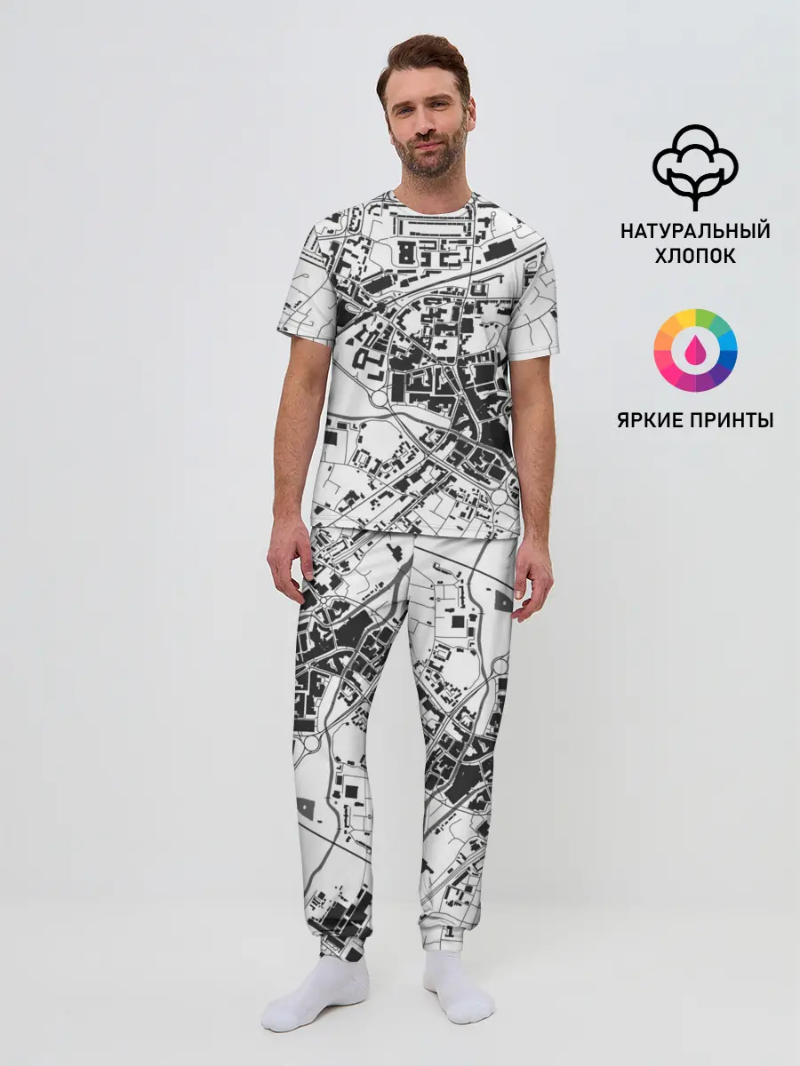 Мужская пижама с брюками / генплан