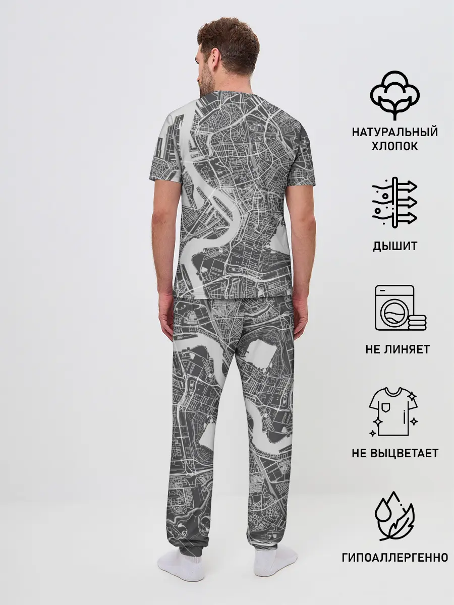 Мужская пижама с брюками / генплан