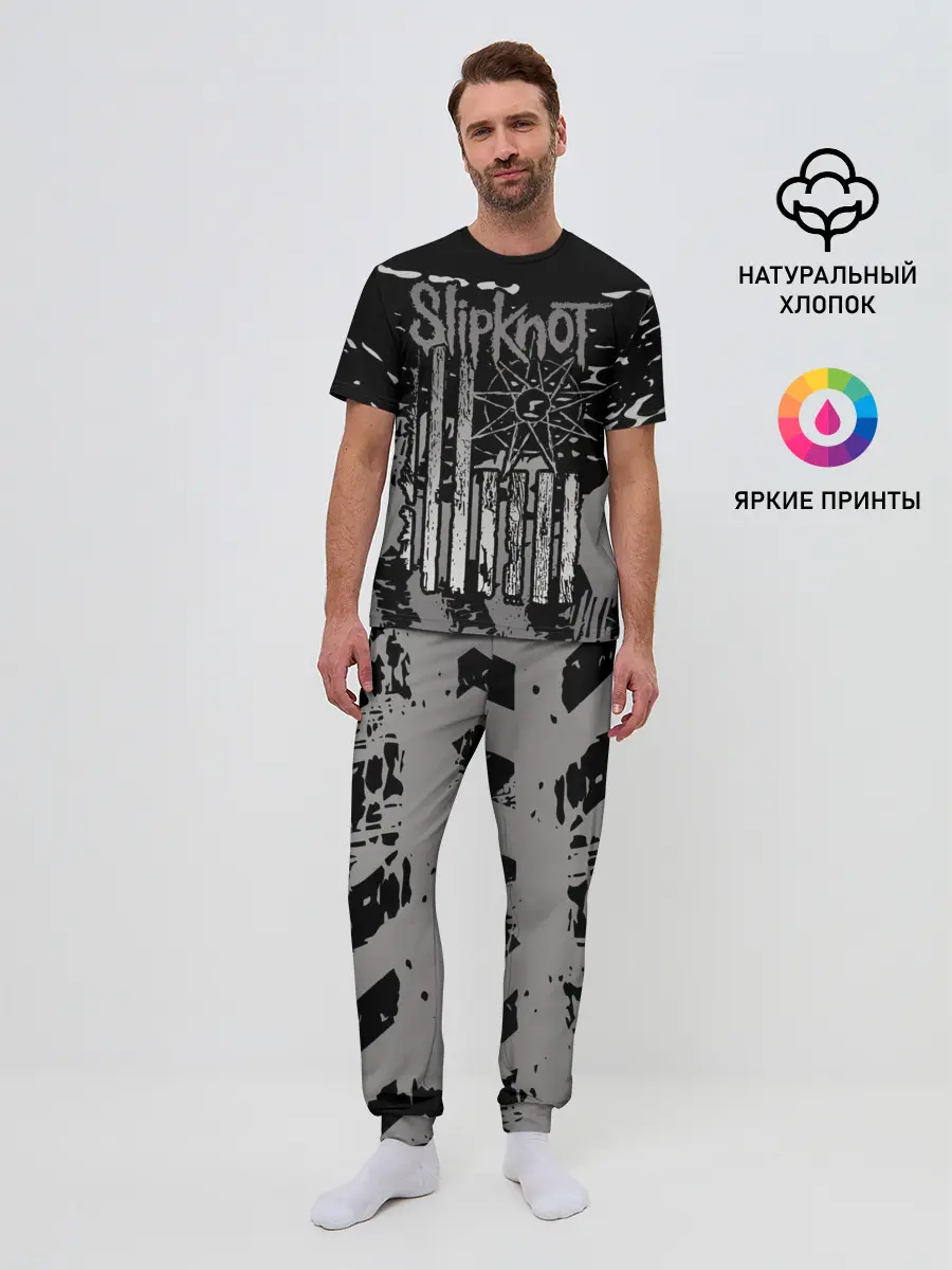 Мужская пижама с брюками / Slipknot