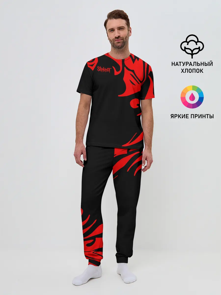 Мужская пижама с брюками / Slipknot