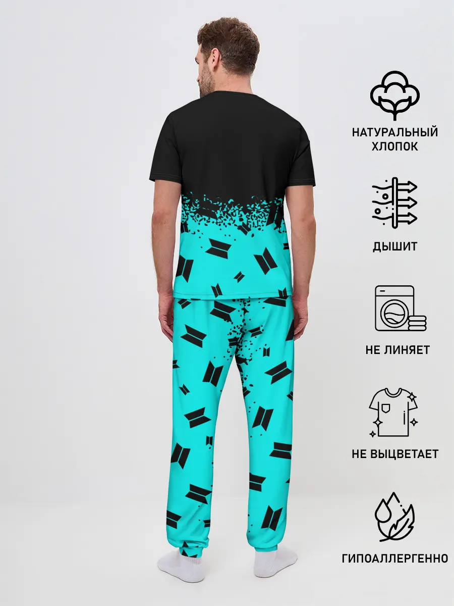Мужская пижама с брюками / BTS / БТС
