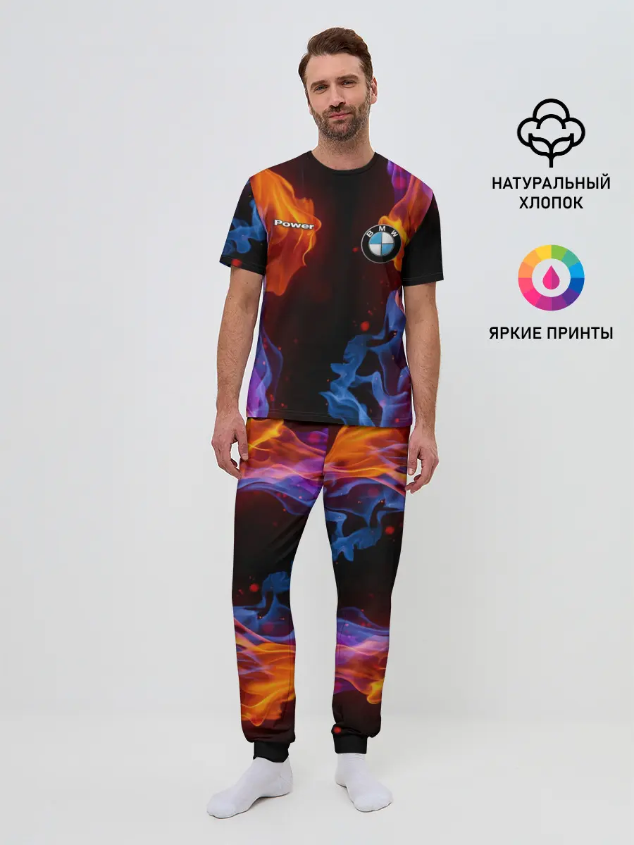 Мужская пижама с брюками / BMW