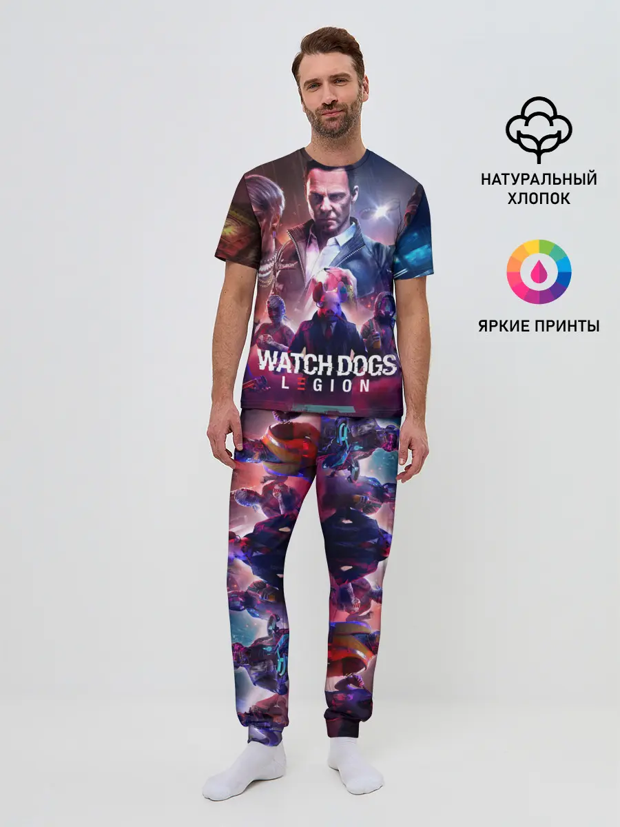Мужская пижама с брюками / WATCH DOGS:LEGION