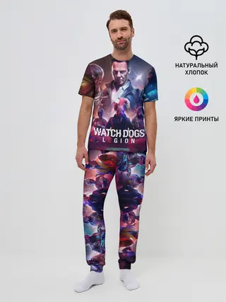 Мужская пижама с брюками / WATCH DOGS:LEGION