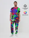 Мужская пижама с брюками / Абстрактные краски