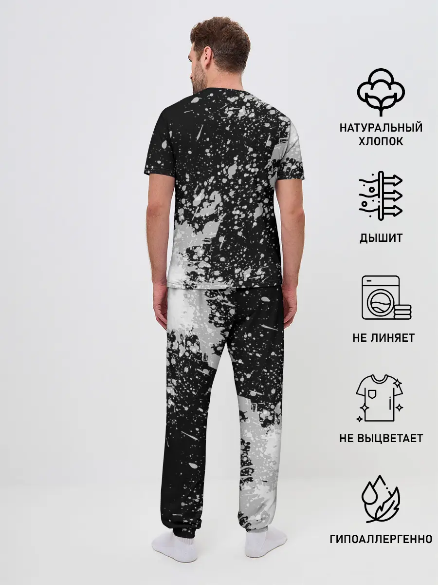 Мужская пижама с брюками / Rolling Stones